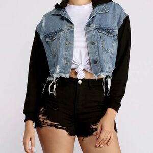 🖤Highway Jeans Blue and Black Jean Jacket